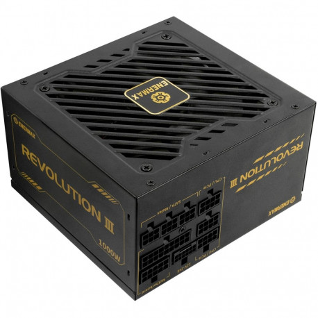"1000W Enermax Power Supply 1000W Revolution3 80+ Gold Black FULLMO"