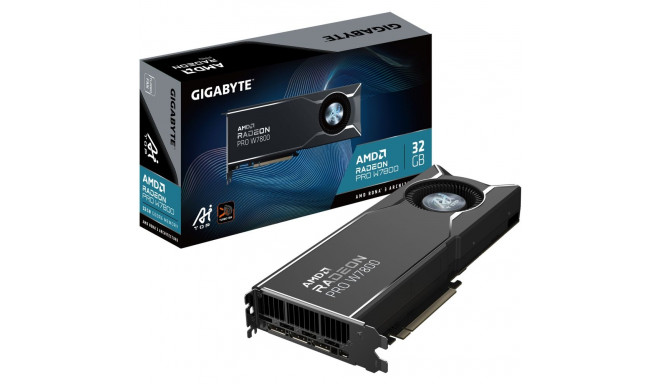 "Gigabyte Radeon Pro W7800 AI TOP 32GB GDDR6 DP 3xMini DP"