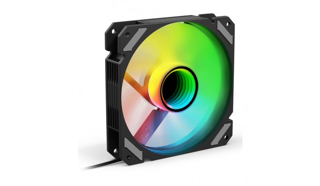 "120mmSharkoon SHARK Mirror RGB PWM REVERSE Black"