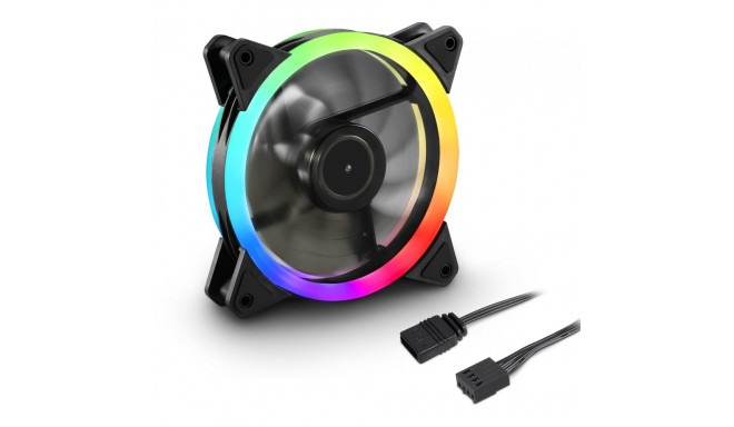 "120mm Sharkoon SHARK Blades PWM RGB Fan (schwarz, 120 mm)"