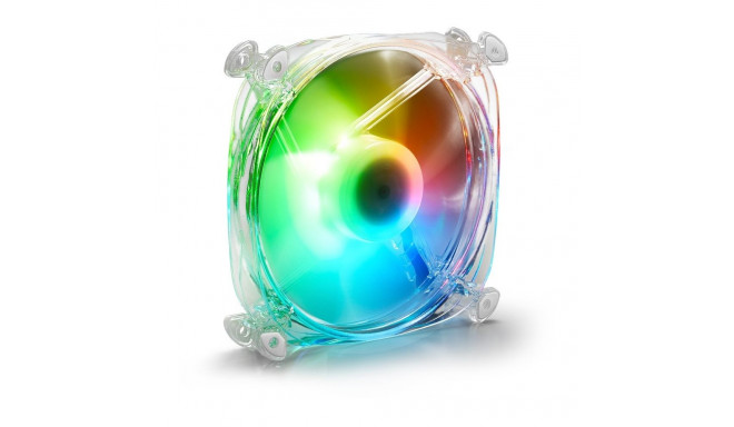 "120mm Sharkoon SHARK Disc RGB Fan (transparent, 120 mm)"