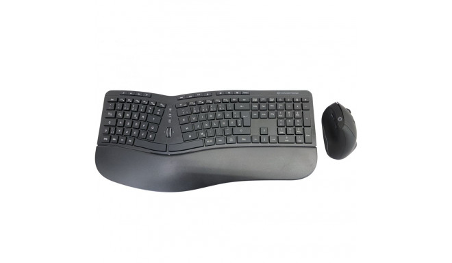 "CONCEPTRONIC Wireless Keyboard+Mouse,ergo,Layout deutsch sw"