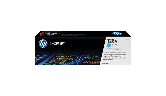 "HP 128A original LaserJet Toner cartridge CE321A cyan standard capacity 1.300 pages 1-pack"