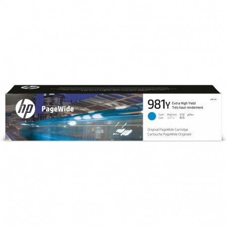 "HP 981Y original Extra High Yield Cyan PageWide Cartridge L0R13A"