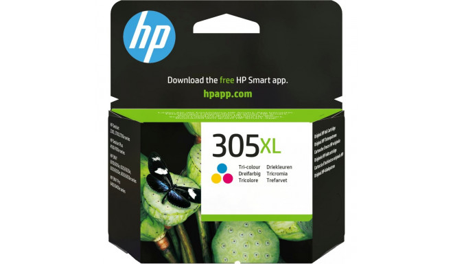 "HP 305XL High Yield Tri-color Original Ink Cartridge"