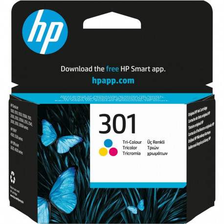 "HP 301 original Ink cartridge CH562EE UUS tri-colour standard capacity 3ml 165 pages 1-pack"