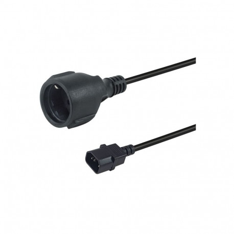 "Equip Netzkabel Anschl. C14 -> CEE7/3 0.25m schwarz"