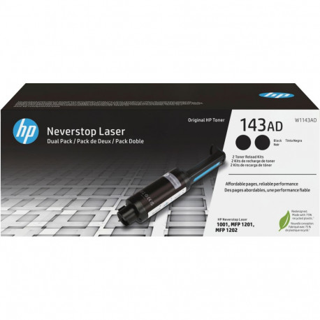 "HP 143AD Neverstop Toner Reload Kit 2-Pack"