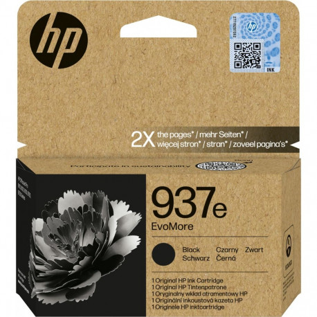 "HP 937e EvoMore Black Original Ink Cartridge"