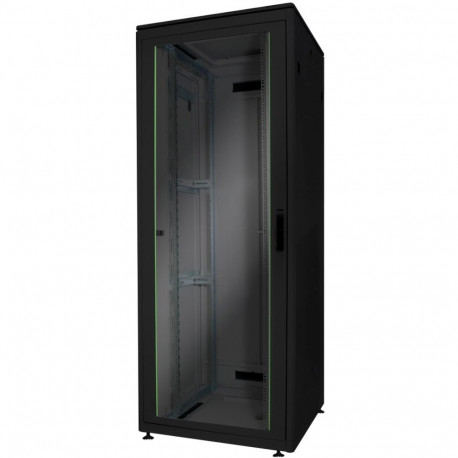 "DIGITUS Netzwerkschrank Unique 32HE 1609x800x800mm schwarz (Speditionsversand)"