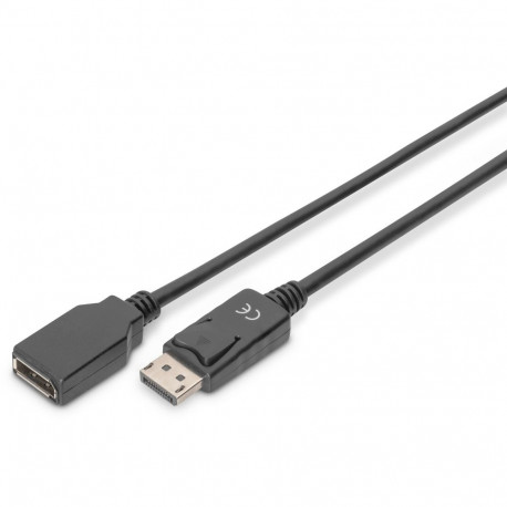 "DIGITUS DisplayPort Verlängerungskabel DP 2m 8K schwarz"