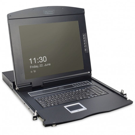 "DIGITUS Modulare Konsole 17""TFT,1-Port KVM&Touchpad,Deutschl"