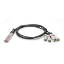 "Kabel QSFP+ to 4XSFP+ 40G DAC 1.0m schwarz"