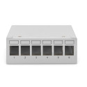 "DIGITUS Patchpanel 6-Port Modular Patchpanel weiß"