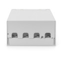 "DIGITUS Patchpanel 4-Port Modular Patchpanel weiß"
