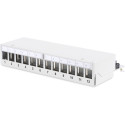 "DIGITUS Patchpanel 1HE 12-Port Modular Desktop grau" "DIGITUS Patchpanel 1HE 12-Port Modular Desktop grau"