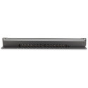 "DIGITUS Patchpanel 1HE 16-Port Cat6 geschirmt schwarz"