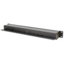 "DIGITUS Patchpanel 1HE 16-Port Cat6 geschirmt schwarz"