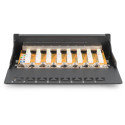 "DIGITUS Patchpanel 1HE 8-Port Cat6 geschirmt schwarz"