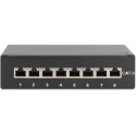 "DIGITUS Patchpanel 1HE 8-Port Cat6 geschirmt schwarz"
