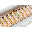 "DIGITUS Patchpanel 1HE 24-Port Cat6 geschirmt grau"