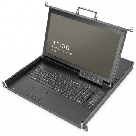 "DIGITUS Modulare Konsole 17""HD LCD,16-port VGA KVM Deutsch"