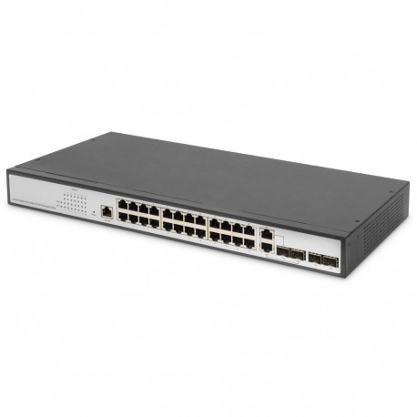 "DIGITUS Switch 24-Port Gigabit Managed schwarz"