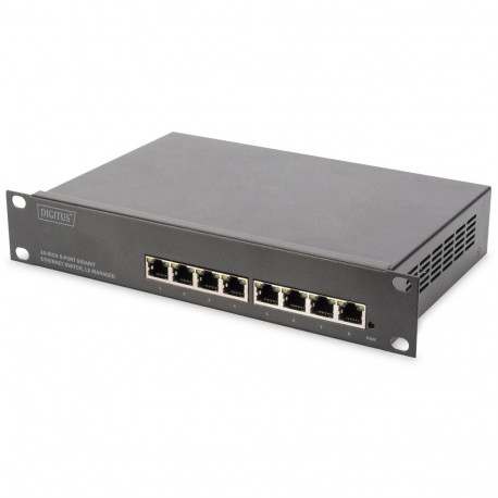 "DIGITUS Switch 8-Port Gigabit Managed schwarz"