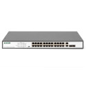 "DIGITUS Switch 24-Port 10/100 370W PoE Unmanaged schwarz"