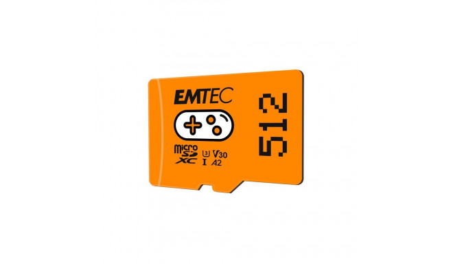 "CARD Emtec m512GB UHS I U3 V30 A2 Gaming Orange"