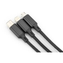 "DIGITUS LAK 3in1 USBA+Lightning+MicroUSB->USBC 1m schwarz"