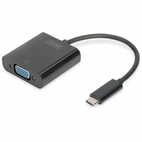 "DIGITUS Adapter USB3.0/C -> VGA 19.5cm schwarz"