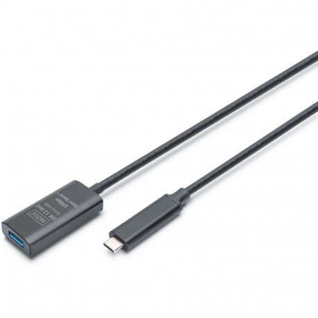 "DIGITUS Verlängerungskabel USB-C->USB-A St./Bu. 10G 5,00m"