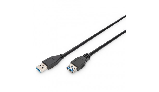"DIGITUS USB 3.0 Verlängerungskabel Typ A -A St/Bu 1.8m, sw"