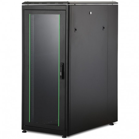 "DIGITUS Netzwerkschrank Unique 26HE 1342x600x1000mm schwarz (Speditionsversand)"