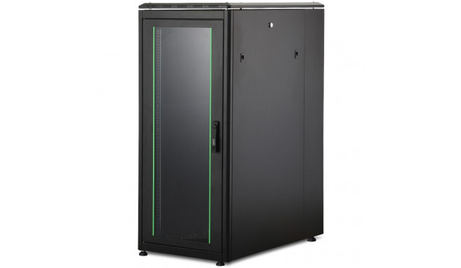 "DIGITUS Netzwerkschrank Unique 26HE 1342x600x1000mm schwarz (Speditionsversand)"