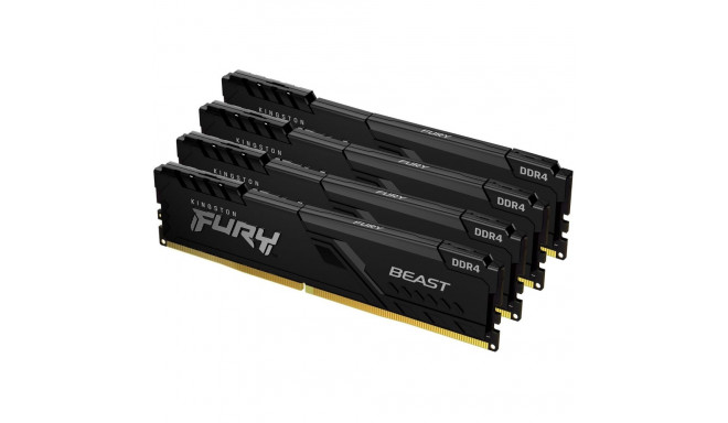 "KINGSTON 32GB 3600MHz DDR4 CL17 DIMM Kit of 4 FURY Beast Black"