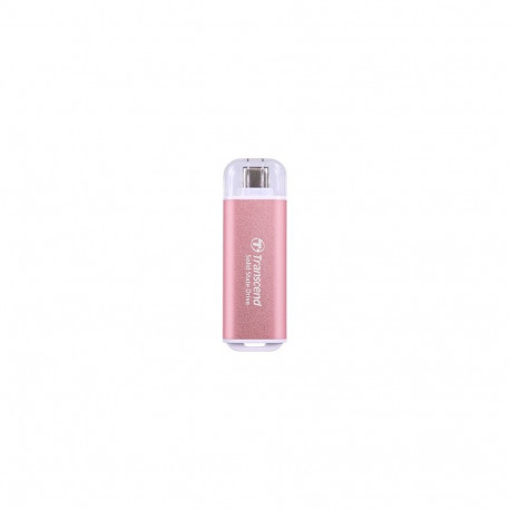 "Transcend ESD300 - 1 TB - extern (tragbar) - USB 3.2 Gen 2x1 (USB-C Steckverbinder) - Rosy Pink"