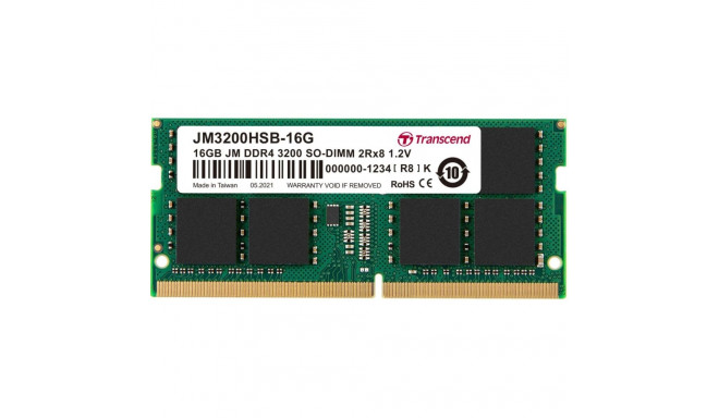 "16GB PC 3200 CL22 Transcend JetRam. JM3200HSB-16G"
