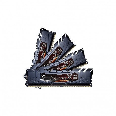 "64 GB G.Skill DIMM DDR4-3200 (4x 16 GB) Quad-Kit (schwarz. F4-3200C16Q-64GFX. Flare X. INTEL XMP)"