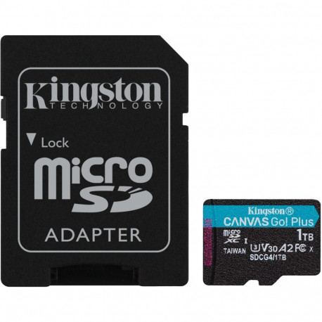 "CARD KINGSTON 1TB microXC Canvas Go Plus Gen4 200MB/s A2 U3 V30 Card + Adapter"
