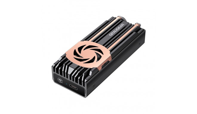 "GRAUGEAR externes Gehäuse M.2NVMe SSD PCIe4.0 40Gbit"