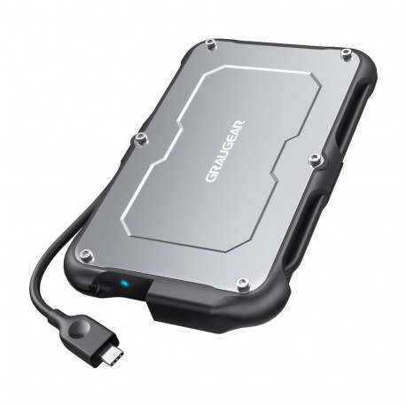 "GRAUGEAR externes Festplatten Gehäuse 2.5""HDD/SSD USB 3.2 Spritzs"
