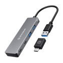 "GRAUGEAR USB-HUB 4x USB 3.0. 2x Type-C und 2x Type-A retail"