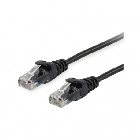 "Equip Patchkabel Cat6A U/UTP 2xRJ45 0.25m schwarz LSZH Polybeutel"