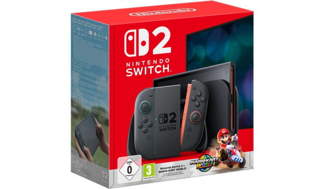 "Nintendo Switch 2 + Mario Kart World-Set Schwarz"