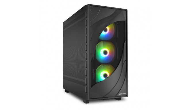 "Sharkoon Rebel C80M RGB ATX 1xMetall Black"