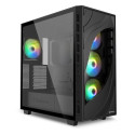 "Sharkoon Rebel C80G RGB ATX 1xGlas Black"