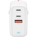 "4smarts Ladegert GaN Flex 65W 2 USB-C+1 USB-A. wei"