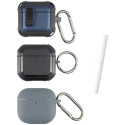 "4smarts Case Set Alpha AirPods 4.3er Set blau.grau.schwarz"
